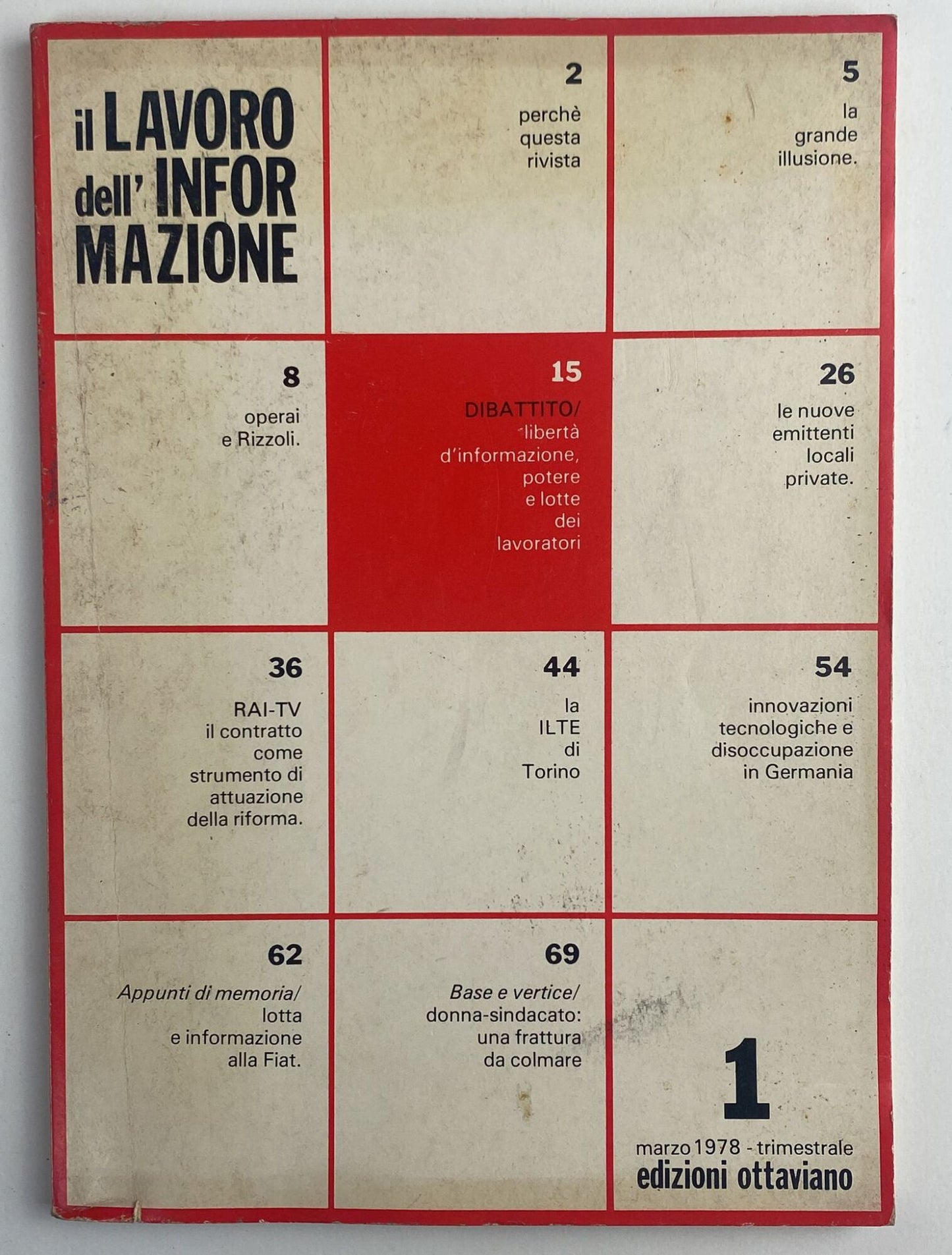 Il lavoro dell'informazione - copertina