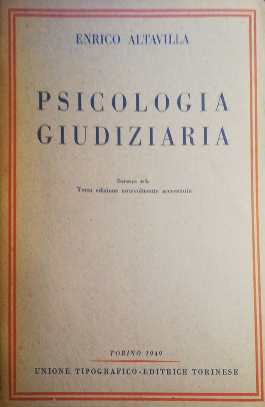 Psicologia giudiziaria - copertina