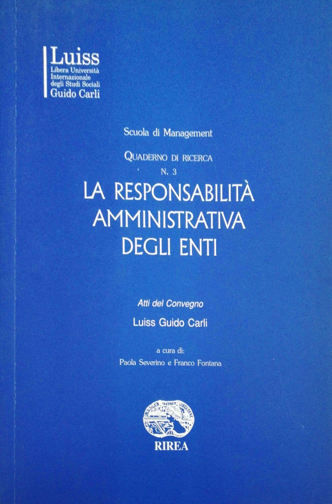 La responsabilità amministrativa degli Enti - copertina