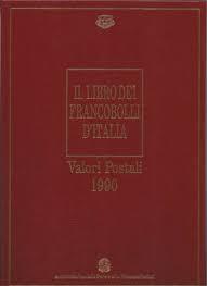 IL LIBRO DEI FRANCOBOLLI D'ITALIA, VALORI POSTALI 1990 - copertina