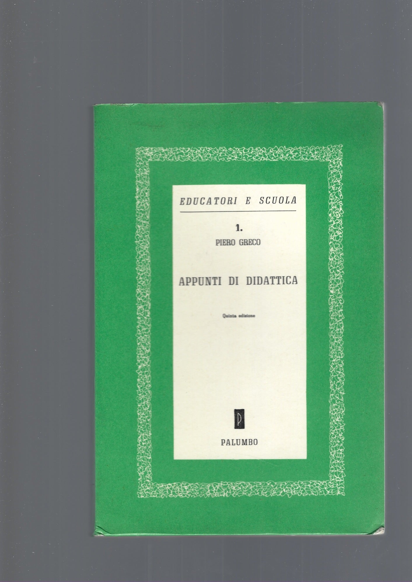 APPUNTI DI DIDATTICA - copertina