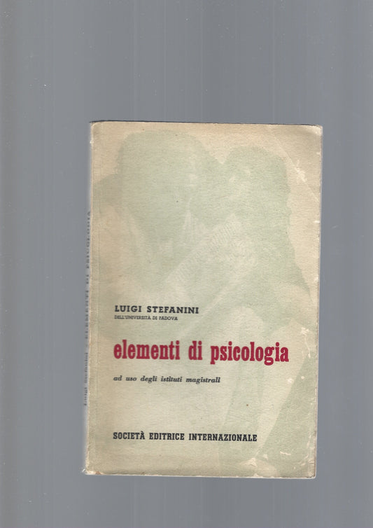 ELEMENTI DI PSICOLOGIA - copertina