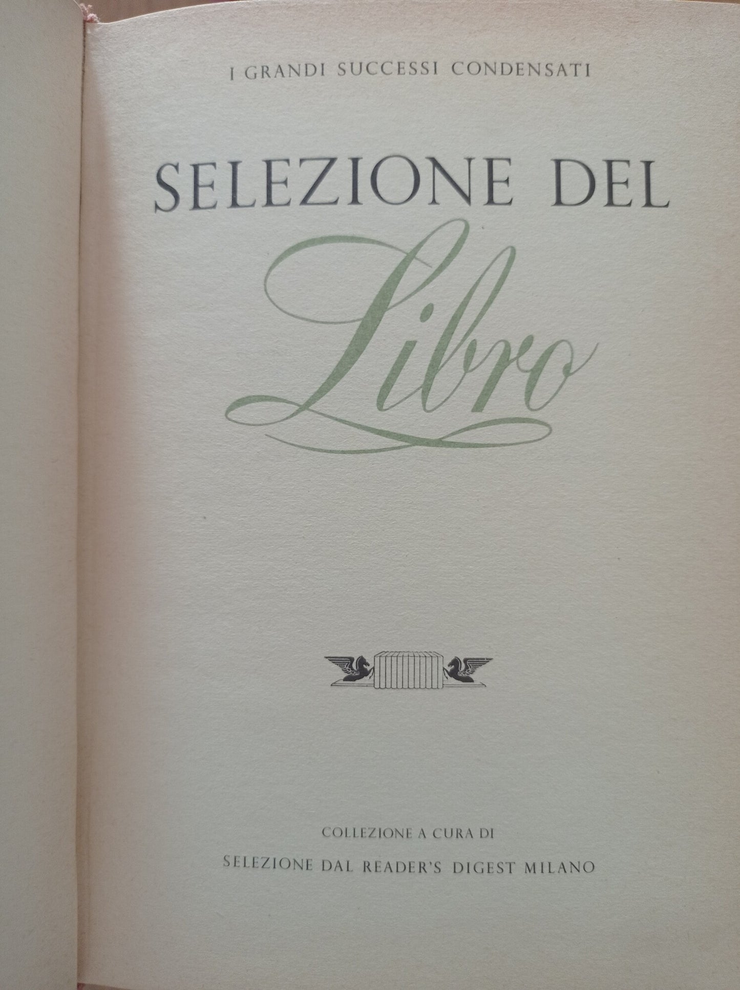 I grandi successi condensati selezione del libro - copertina