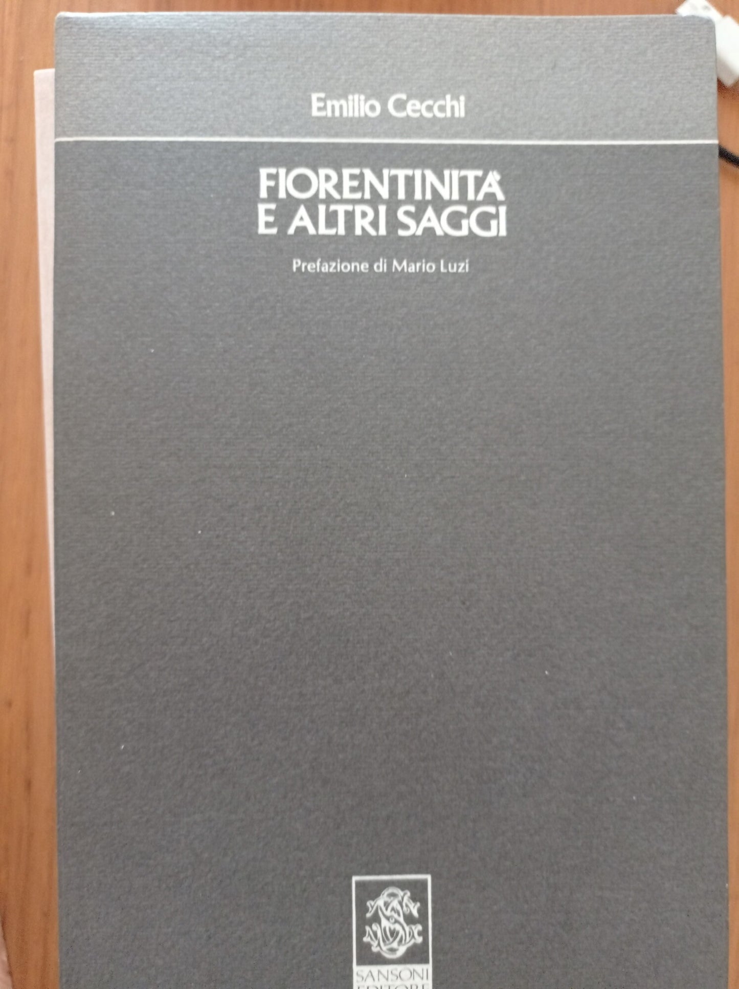 Fiorentinità e altri saggi - copertina
