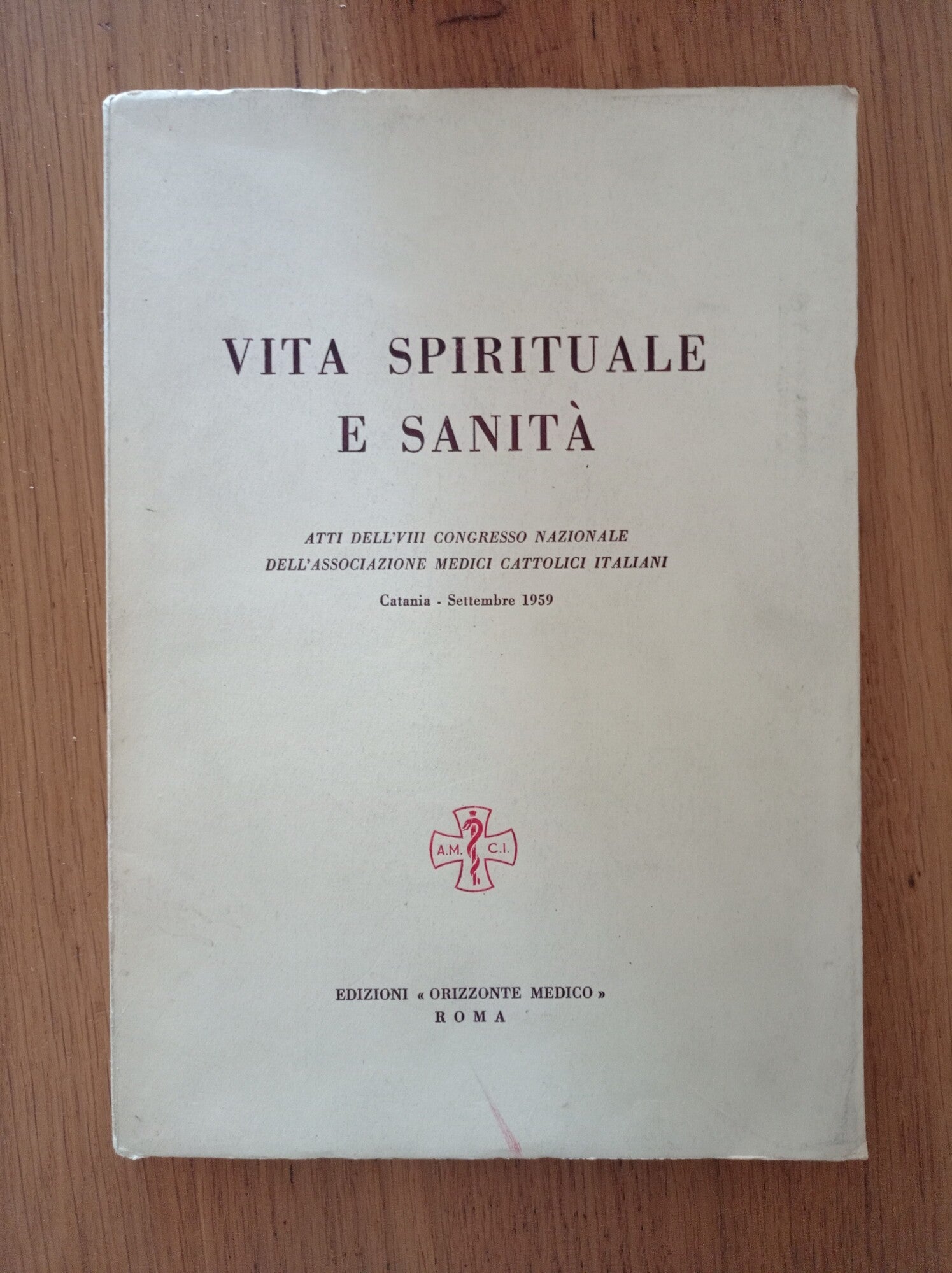 VITA SPIRITUALE E SANITA' - copertina