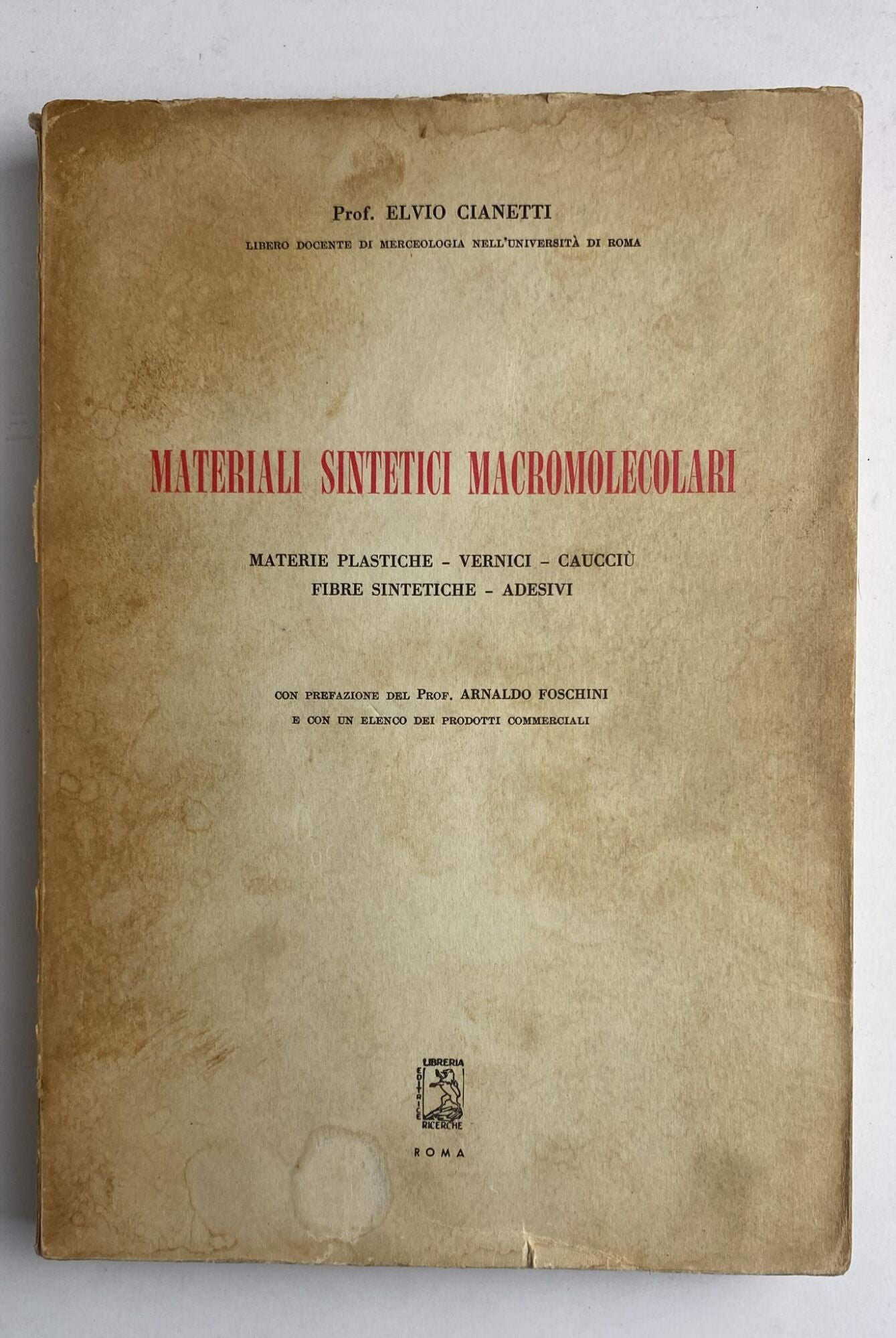 Materiali sintetici macromolecolari - copertina