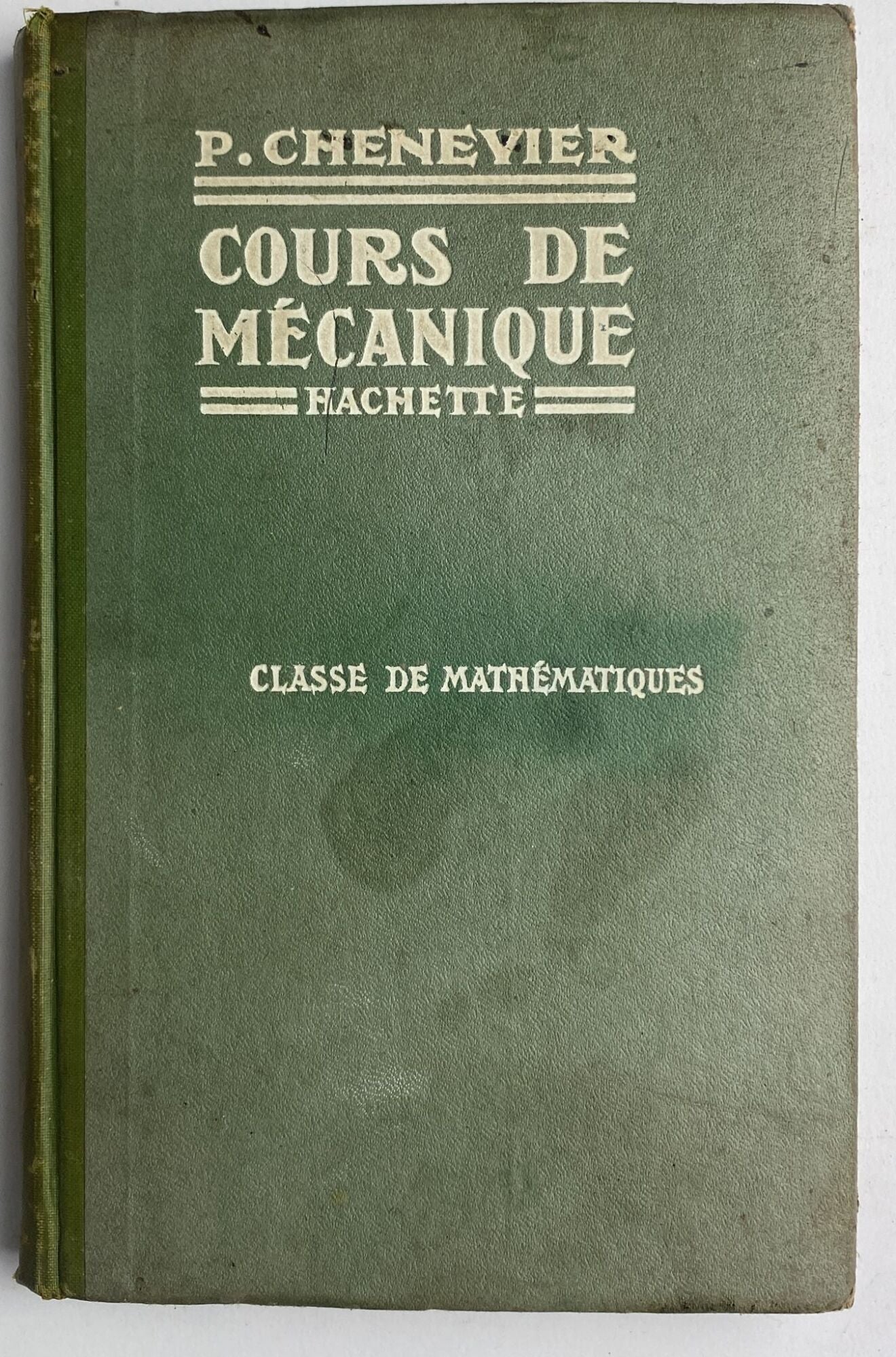 Cours de mecanique - copertina