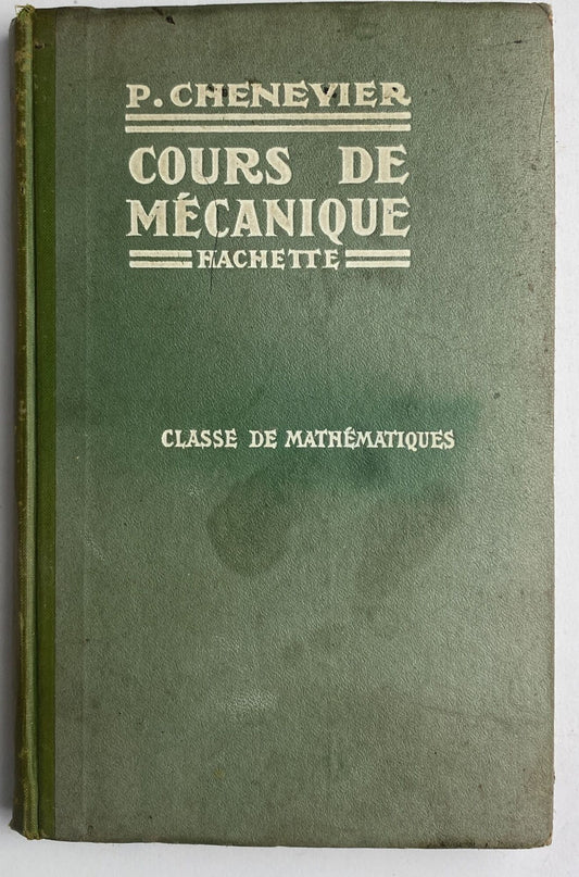 Cours de mecanique - copertina
