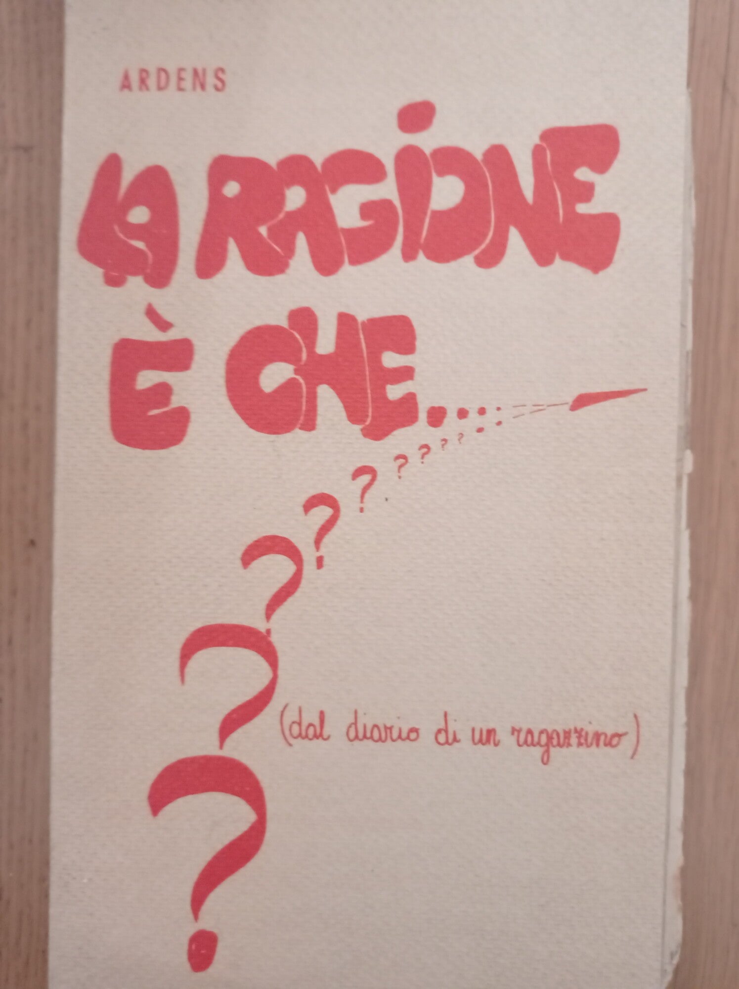 La ragione è che.. ??? - copertina