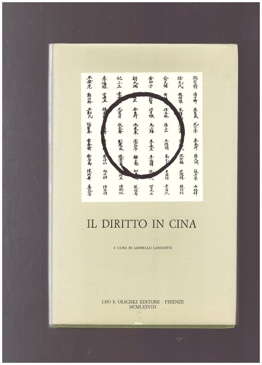 IL DIRITTO IN CINA - copertina