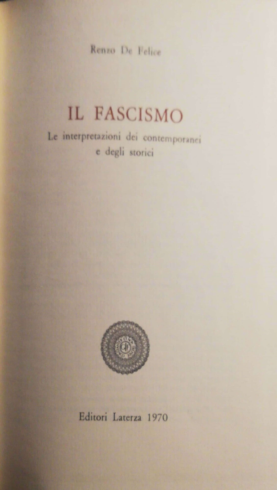 Il fascismo - copertina