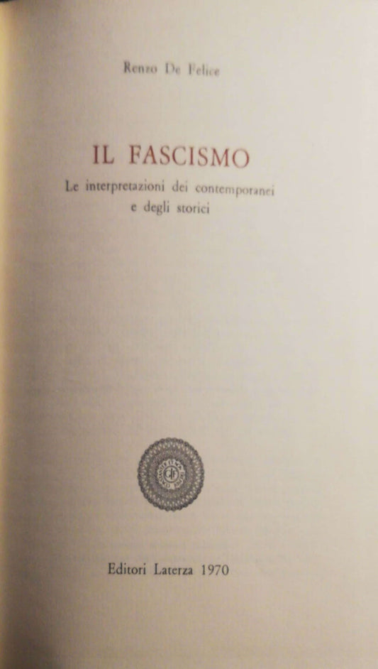 Il fascismo - copertina