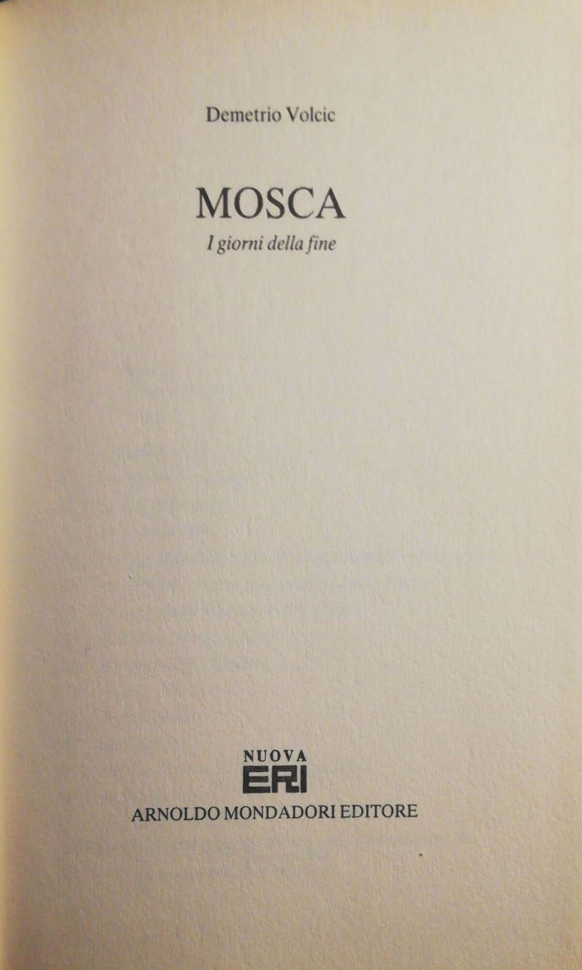 Mosca - copertina