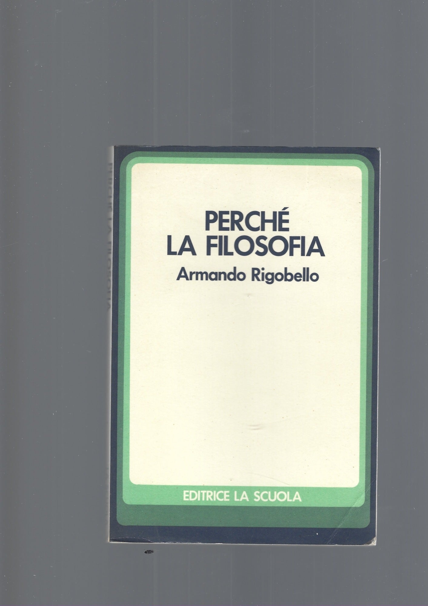 PERCHE' LA FILOSOFIA - copertina