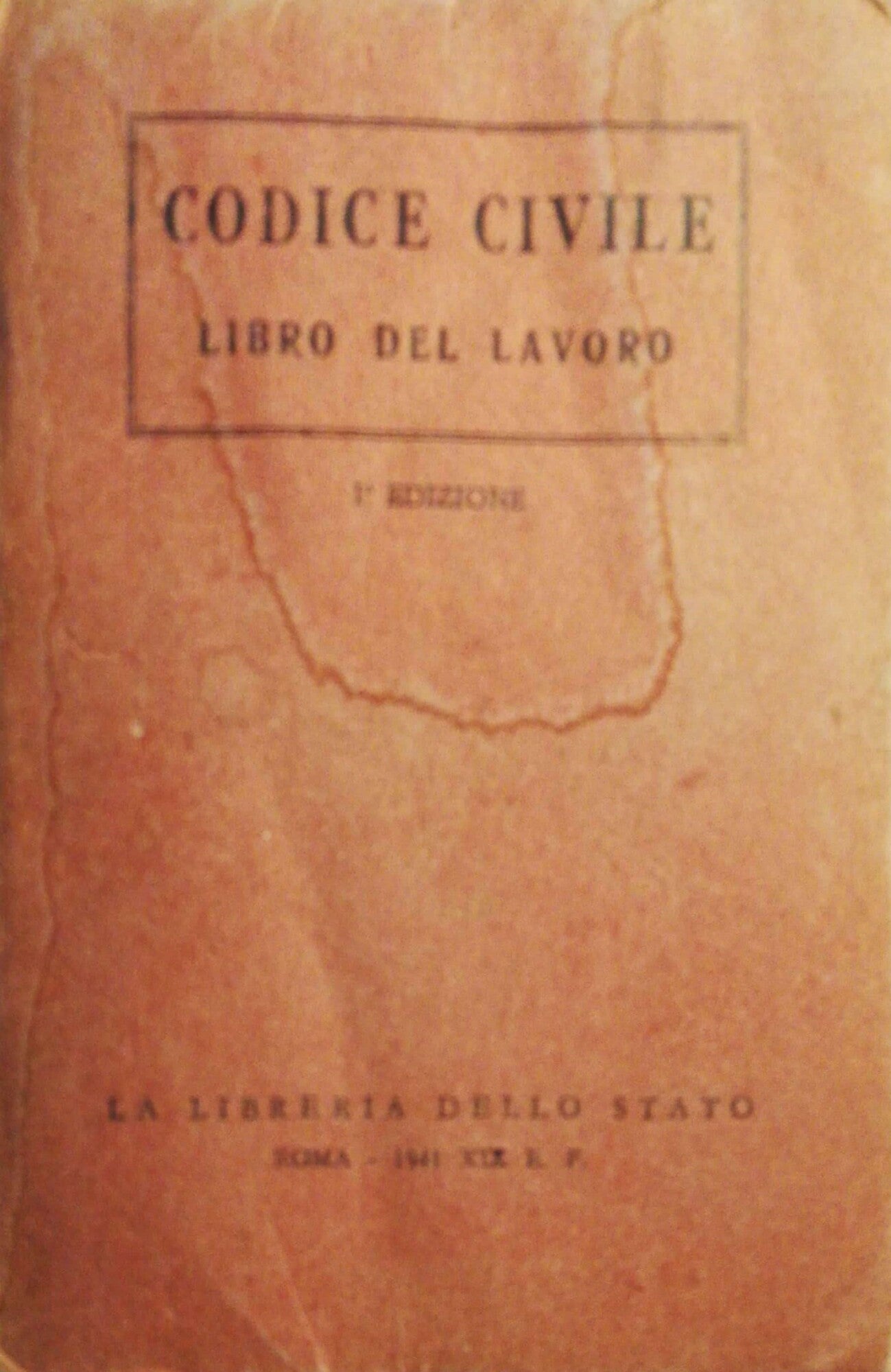 Codice civile, libro del lavoro - copertina