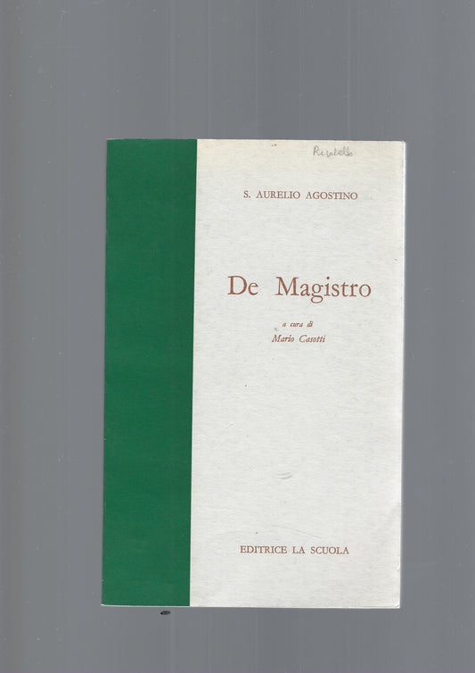 DE MAGISTRO - copertina