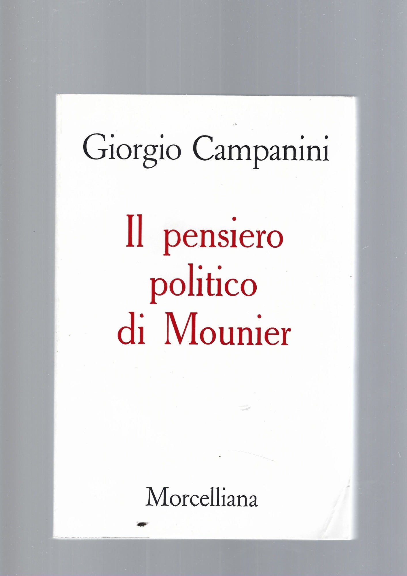IL PENSIERO POLITICO DI MOUNIER - copertina