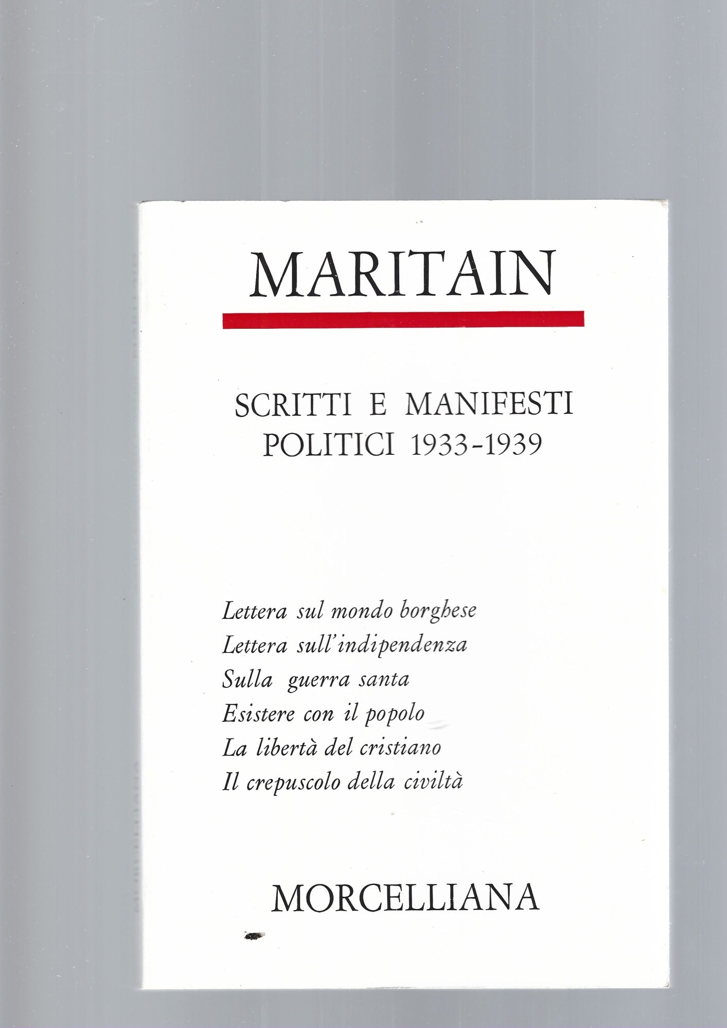 SCRITTI E MANIFESTI POLITICI - copertina