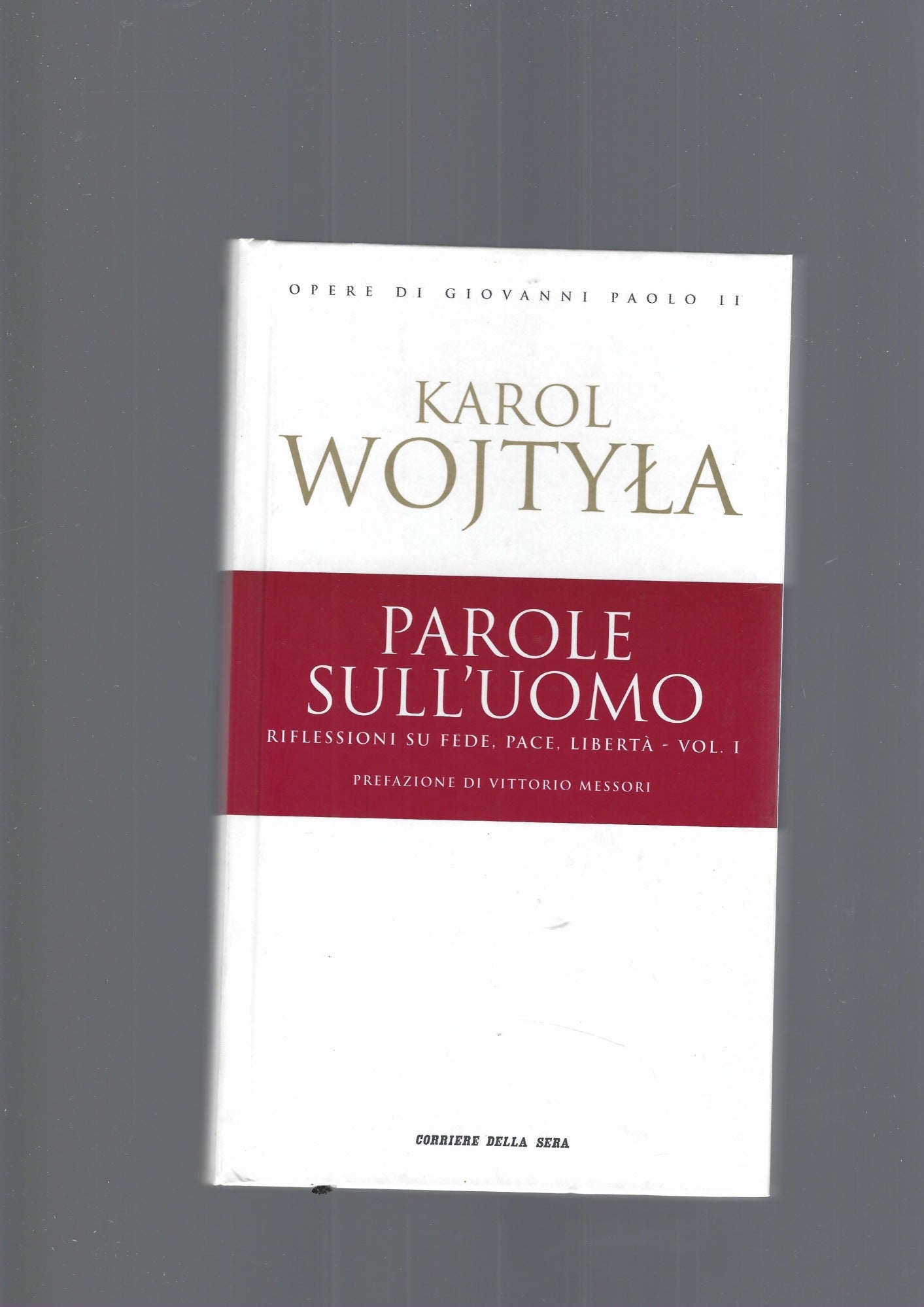 PAROLE SULL' UOMO vol. I - copertina