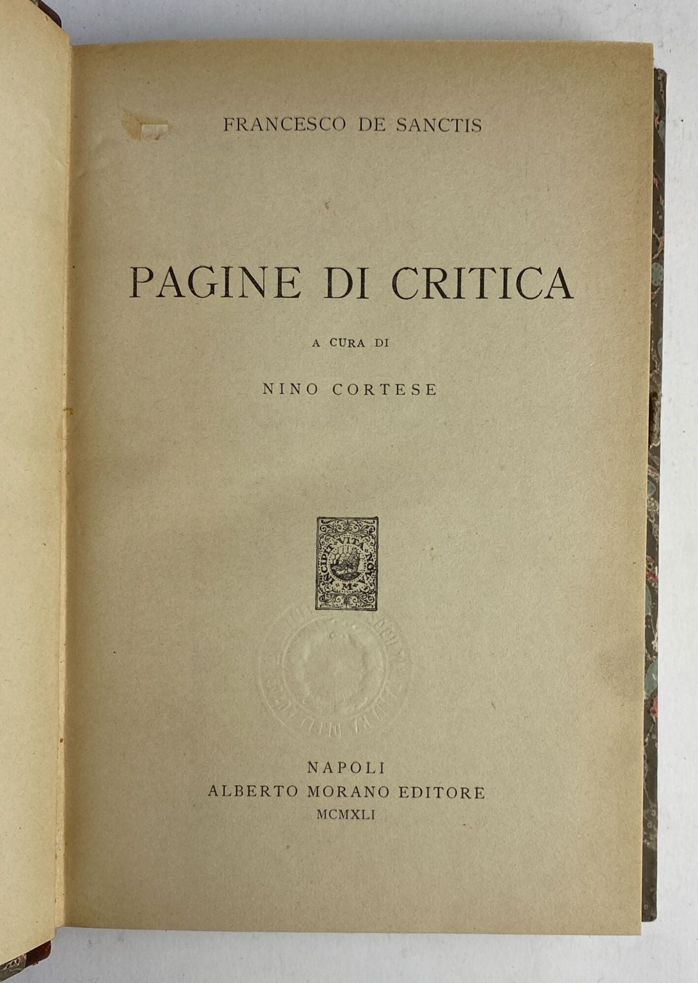 Pagine di critica - copertina