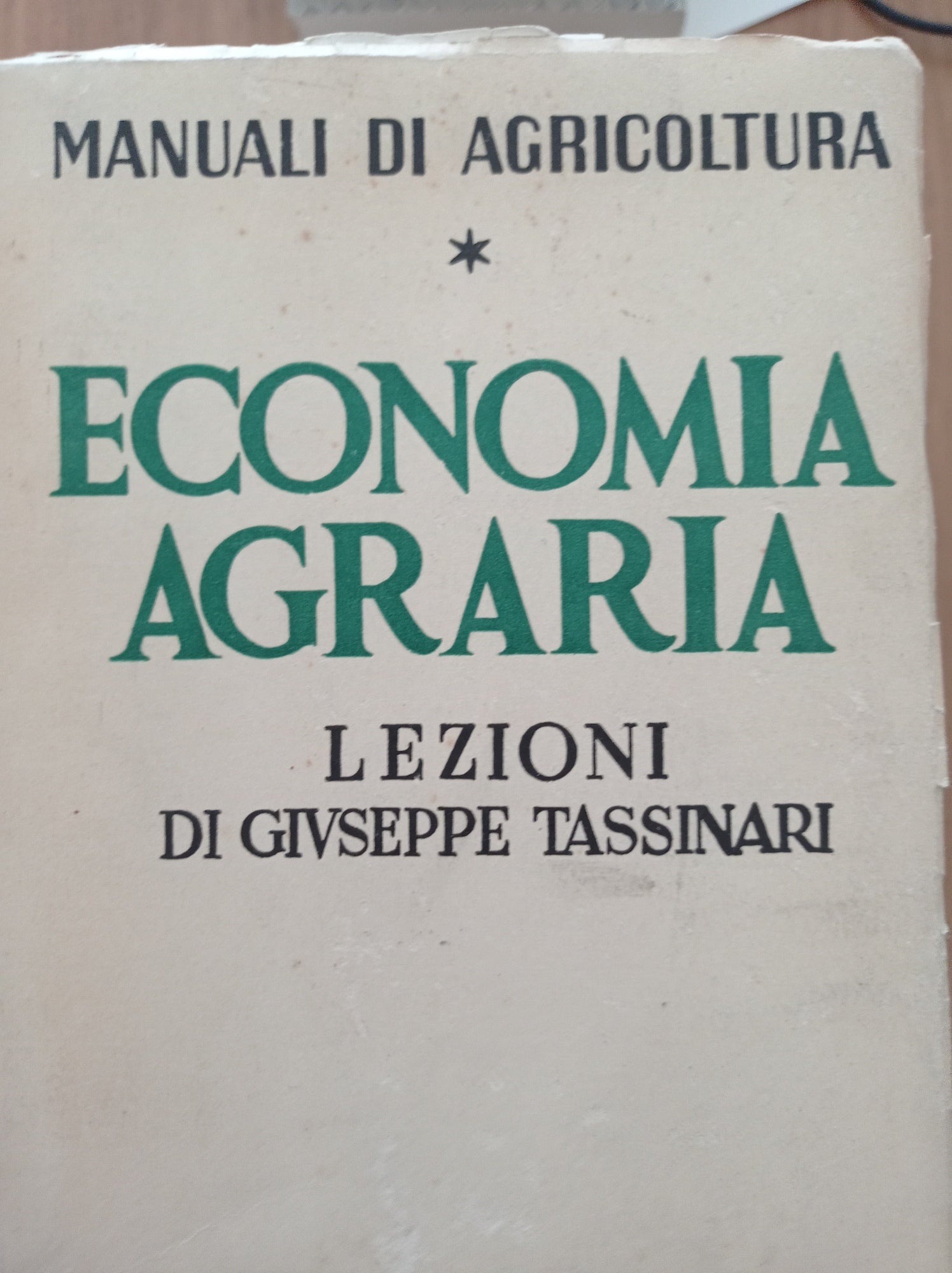Economia agraria - copertina