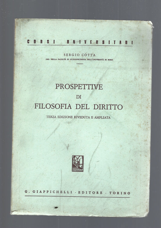 PROSPETTIVE DI FILOSOFIA DEL DIRITTO - copertina