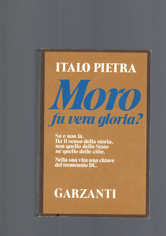 MORO FU VERA GLORIA? - copertina