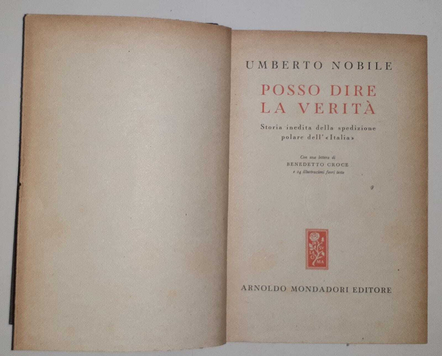 Posso dire la verità. Storia inedita della spedizione polare dell'Italia - copertina