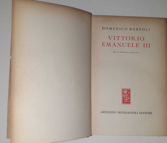 Vittorio Emanuele III - copertina