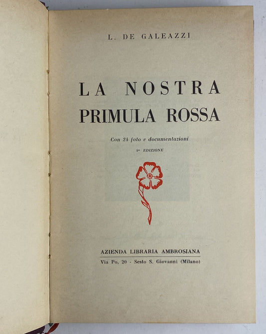 La nostra Primula Rossa - copertina