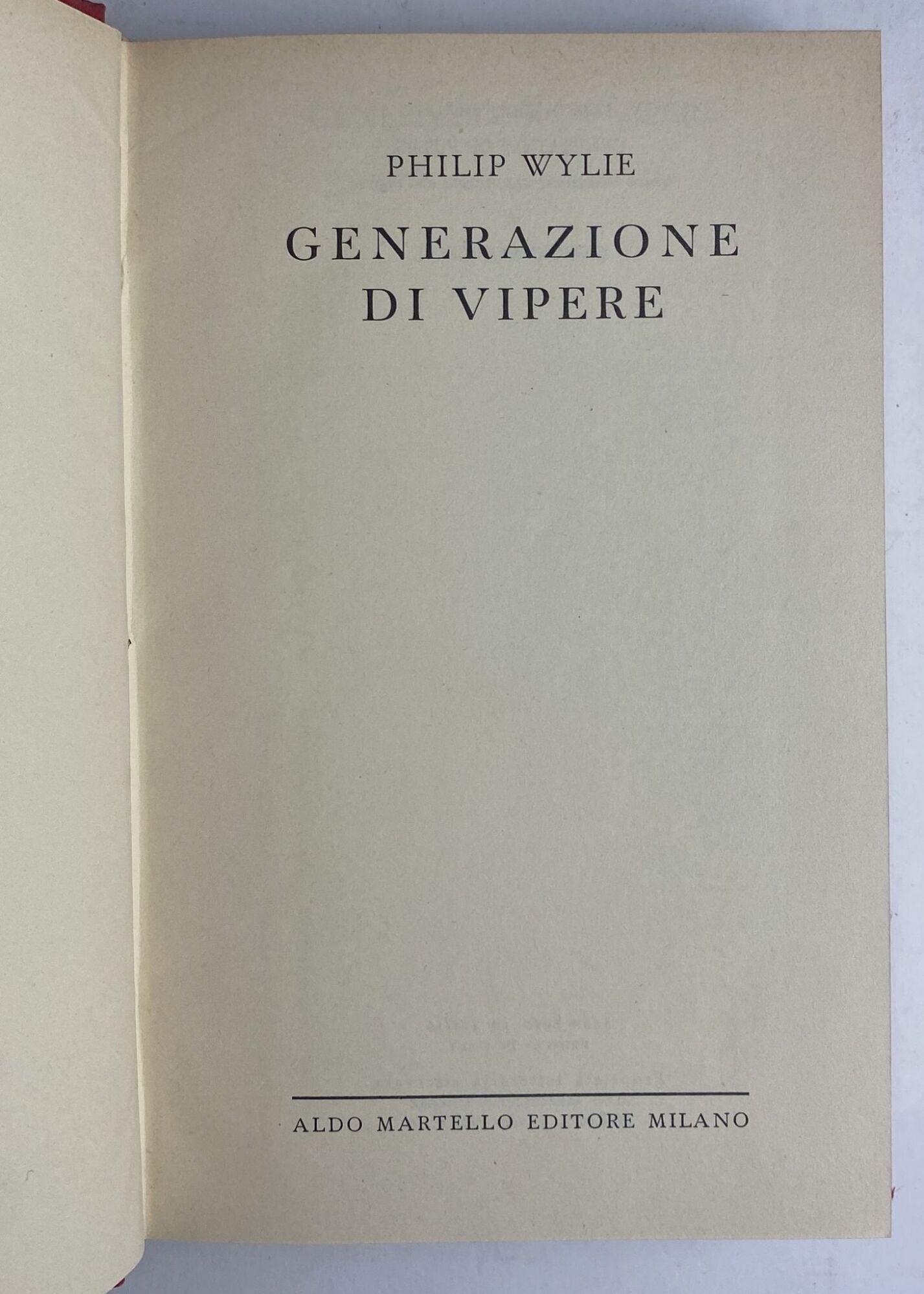 Generazione di vipere - copertina