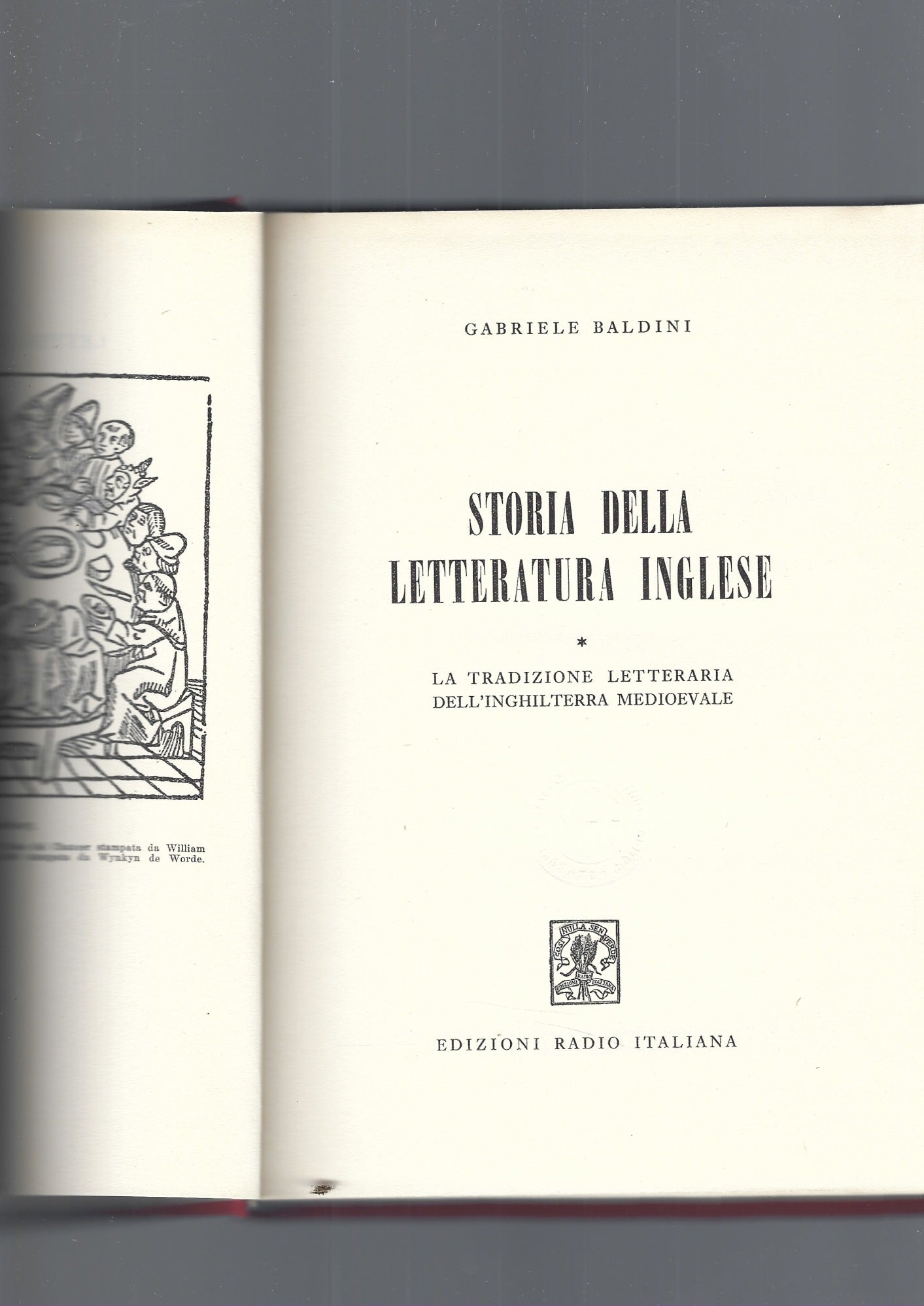 STORIA DELLA LETTERATURA INGLESE - copertina