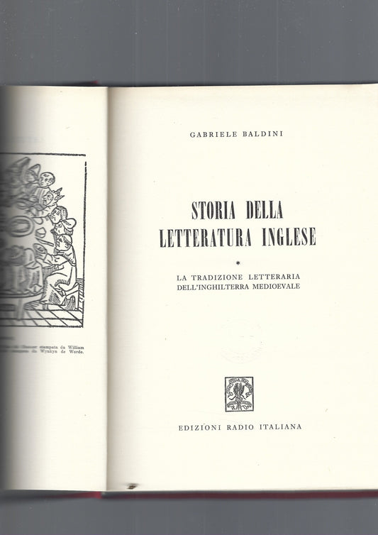 STORIA DELLA LETTERATURA INGLESE - copertina