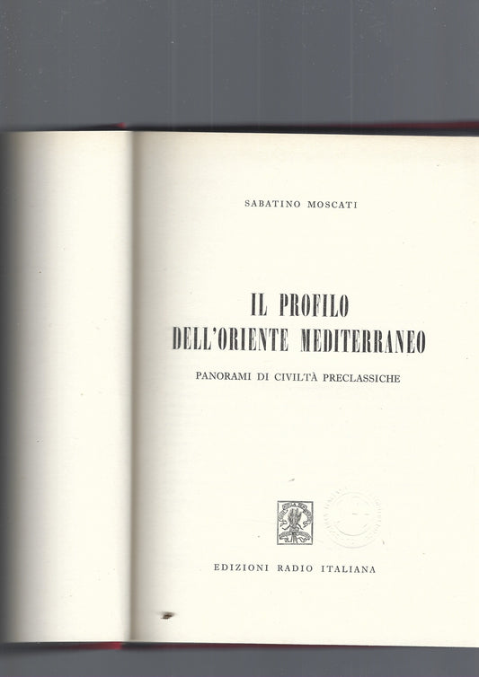 IL PROFILO DELL' ORIENTE MEDITERRANEO - copertina