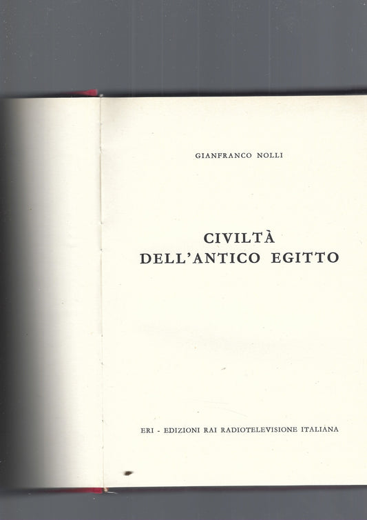 CIVILTA' DELL' ANTICO EGITTO - copertina