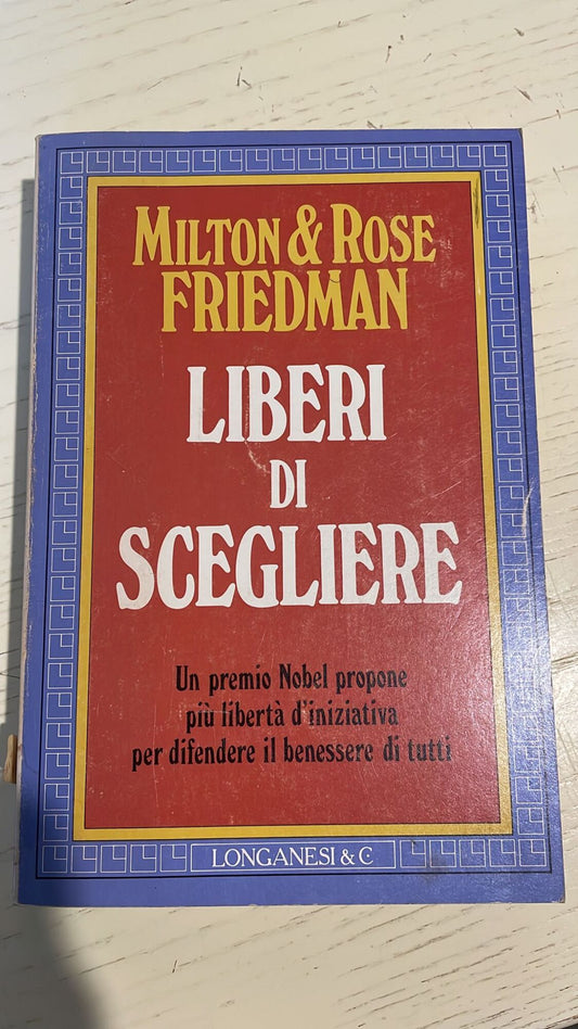 LIBERI DI SCEGLIERE - copertina