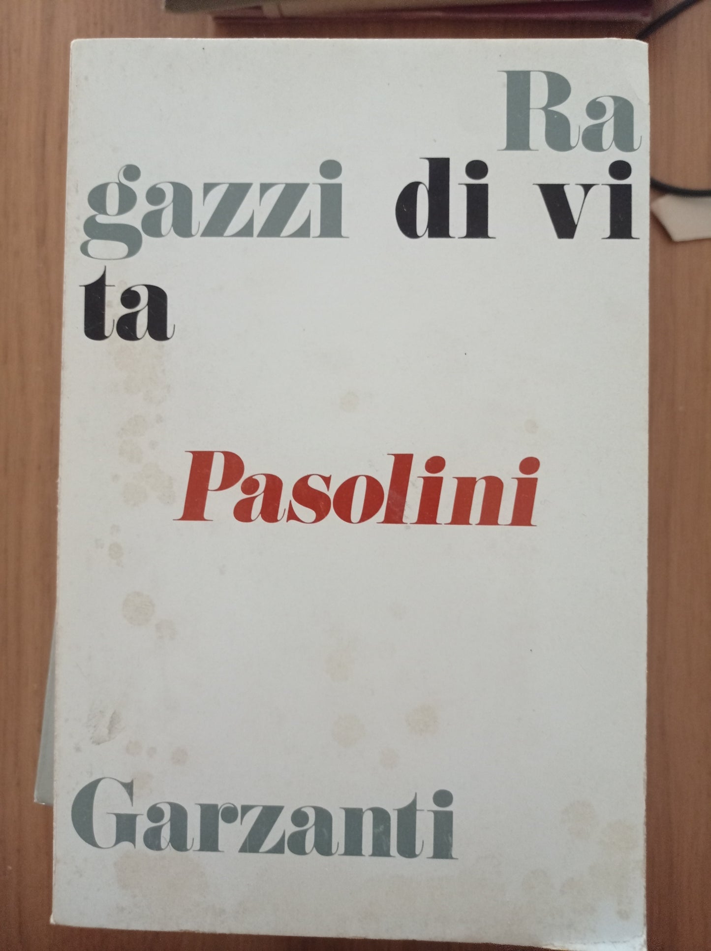 Ragazzi di vita - copertina