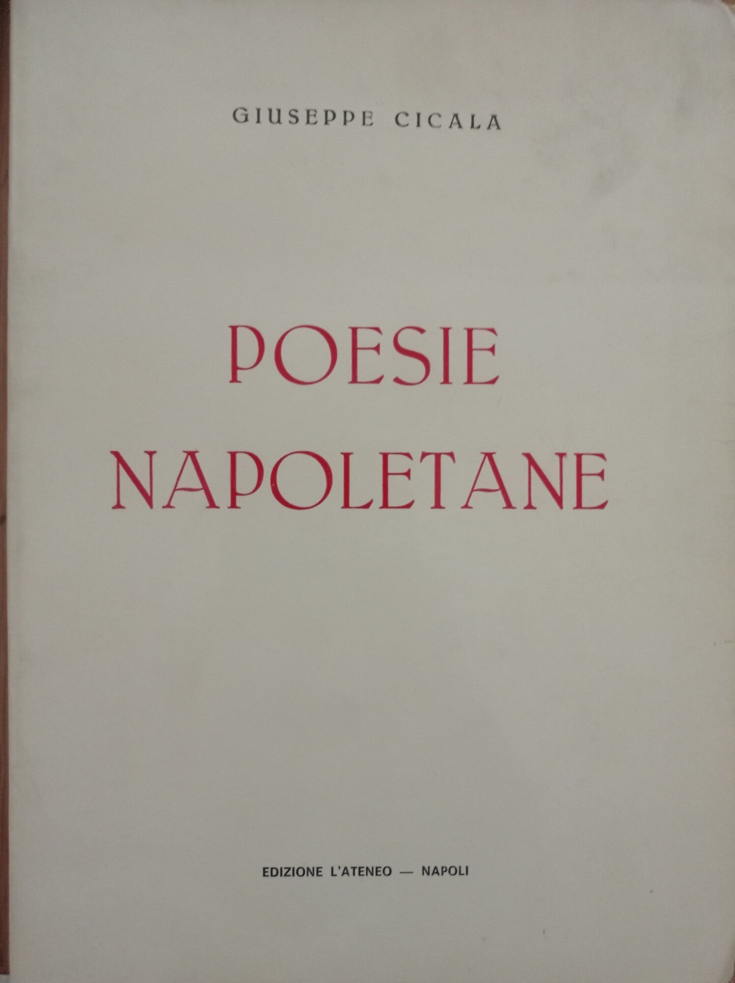Poesie napoletane - copertina