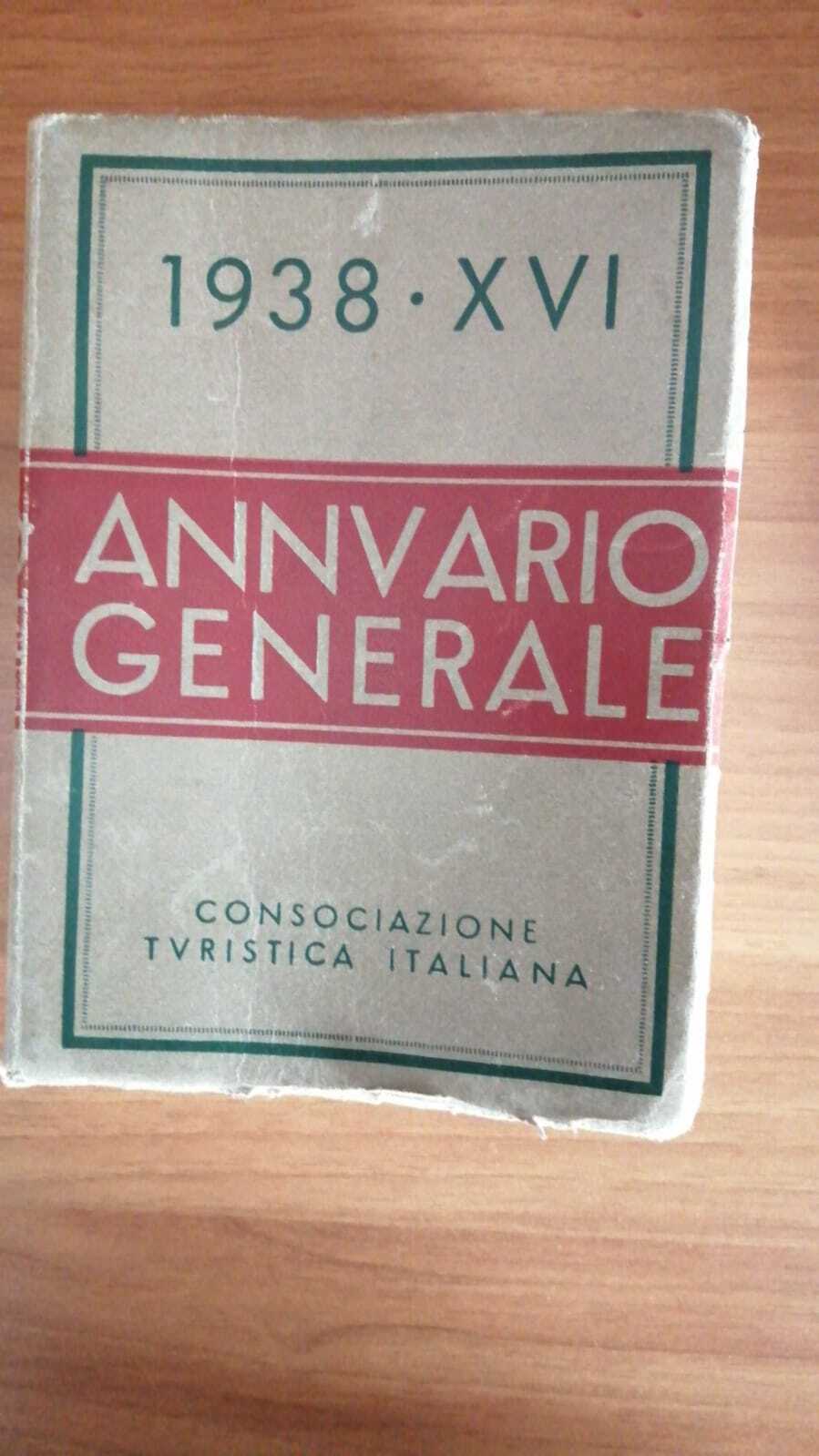 Annuario Generale  1938 - XVI - copertina