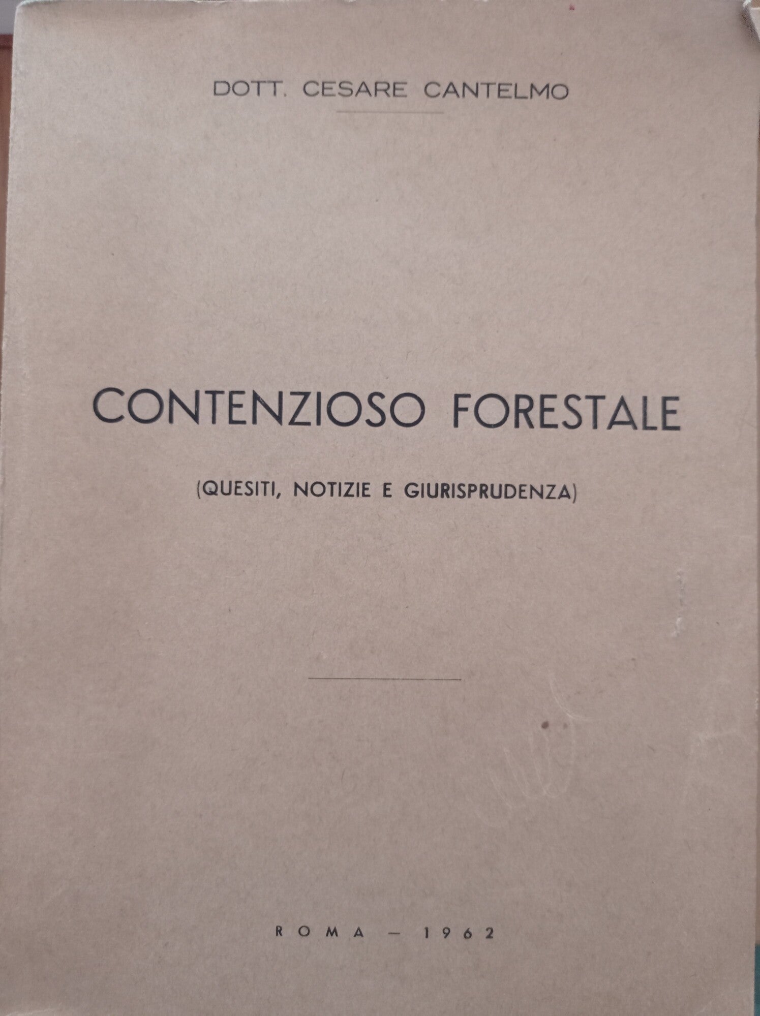 Contenzioso forestale - copertina