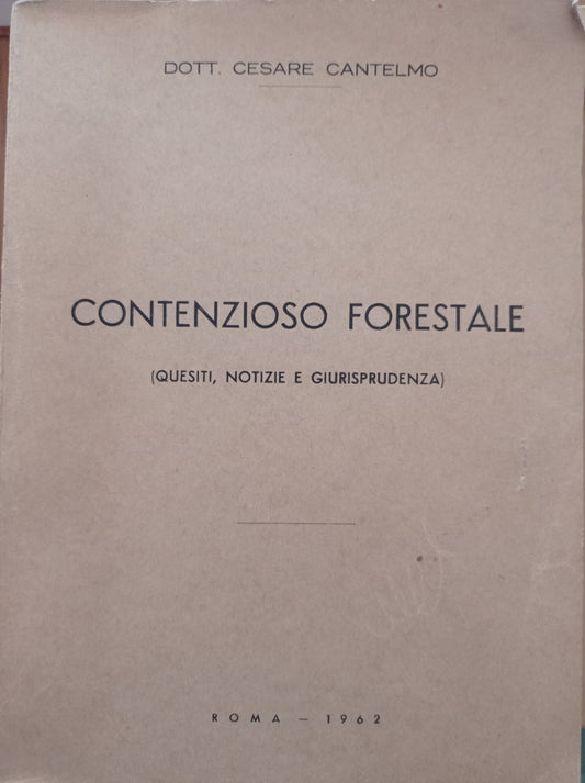 Contenzioso forestale - copertina