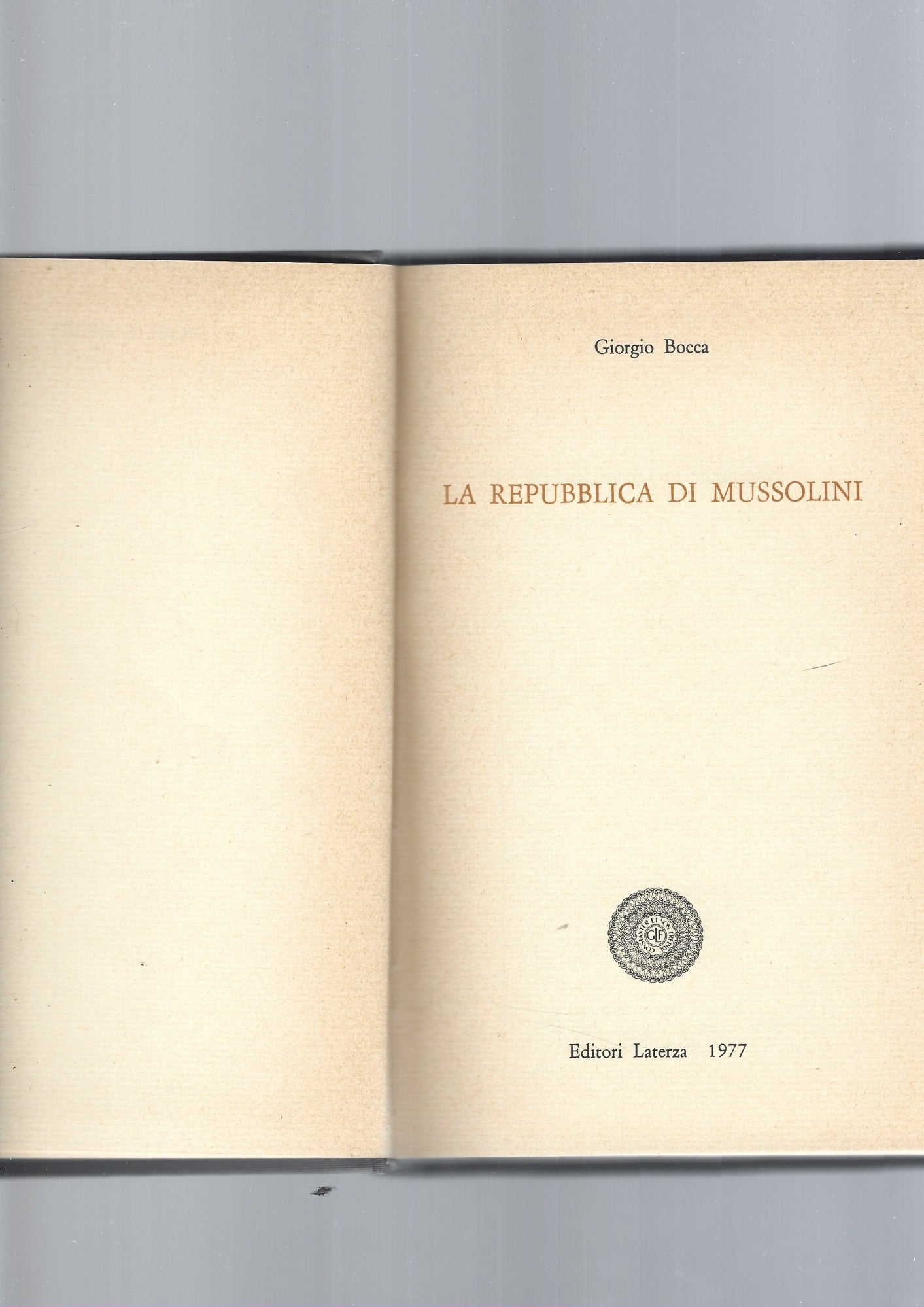 LA REPUBBLICA DI MUSSOLINI - copertina