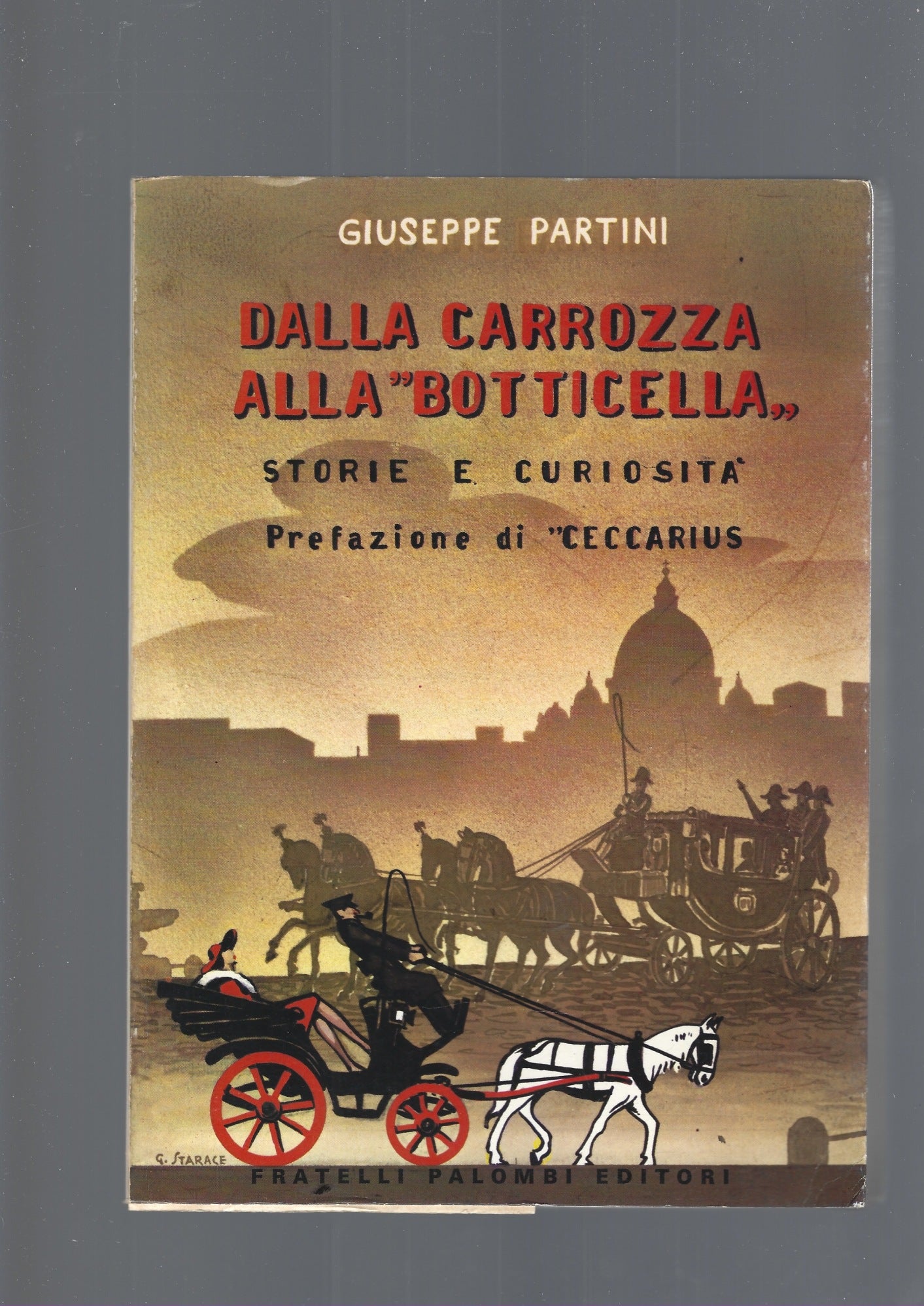 DALLA CARROZZA ALLA "BOTTICELLA" - copertina