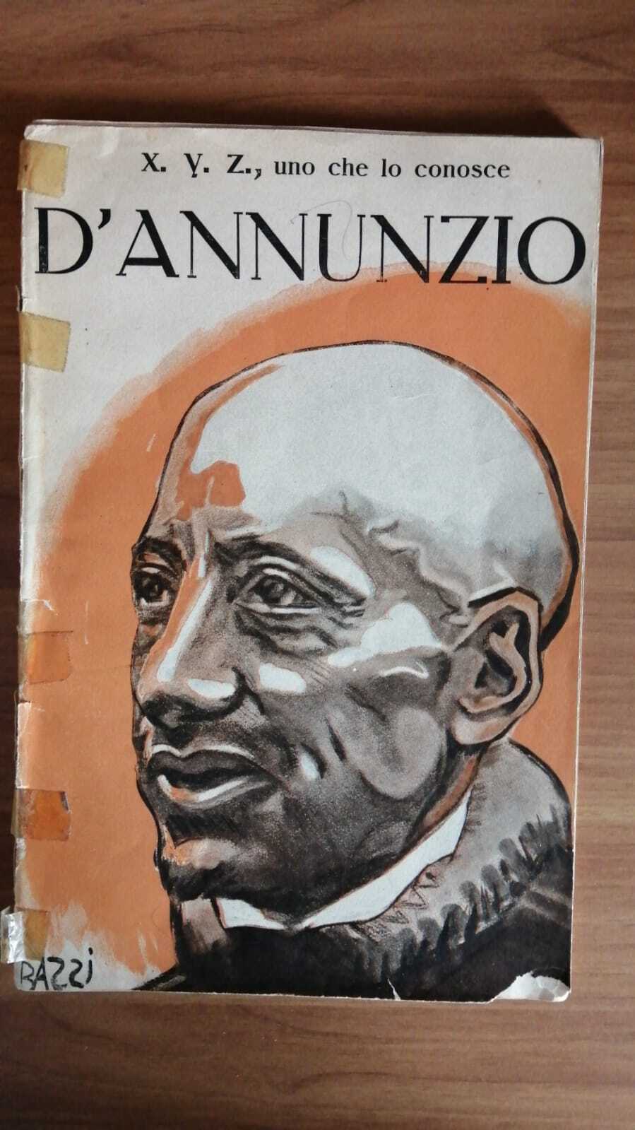 Gabriele D' Annunzio in tre lettere - copertina