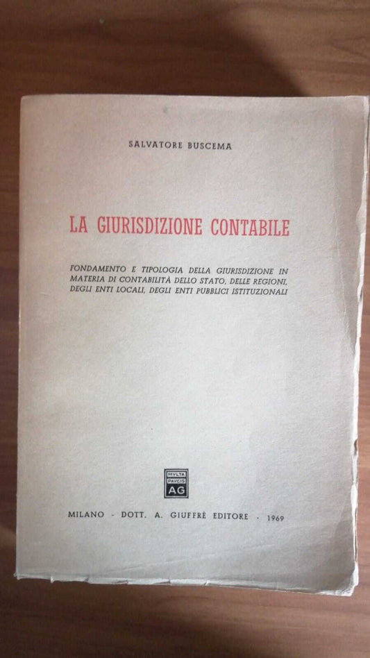 La giurisdizione contabile - copertina