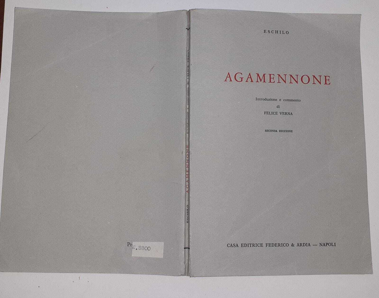 Agamennone - copertina