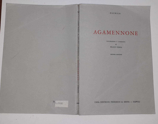 Agamennone - copertina