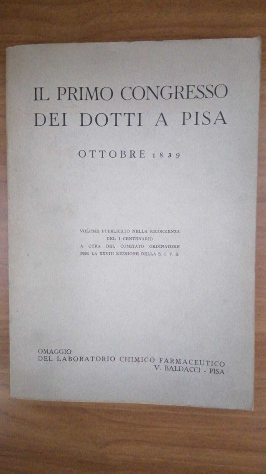 Il Primo Congresso dei Dotti a Pisa. Ottobre 1839. - copertina