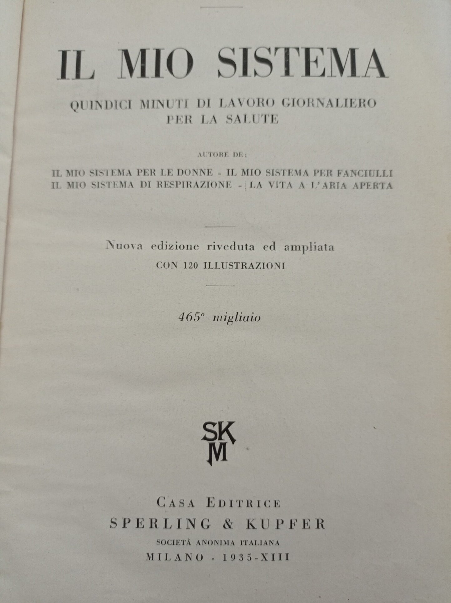 Il mio sistema - copertina