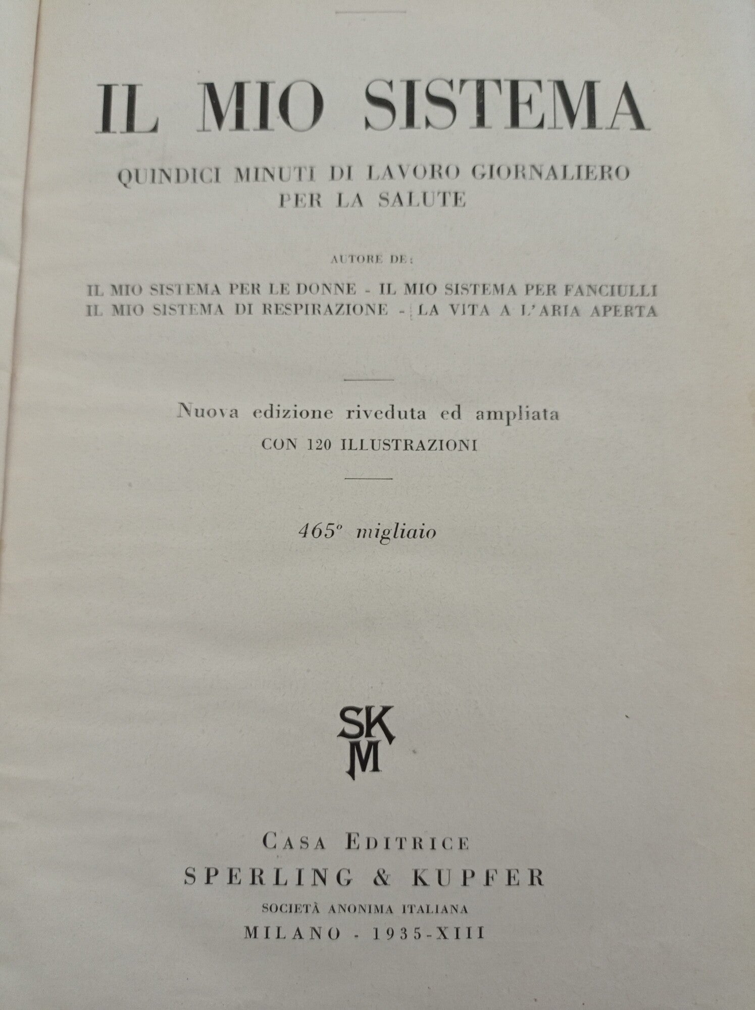 Il mio sistema - copertina